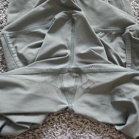 Aerie Chill Play Move Mesh Leggings Small Sage Green - Picture 4 of 7